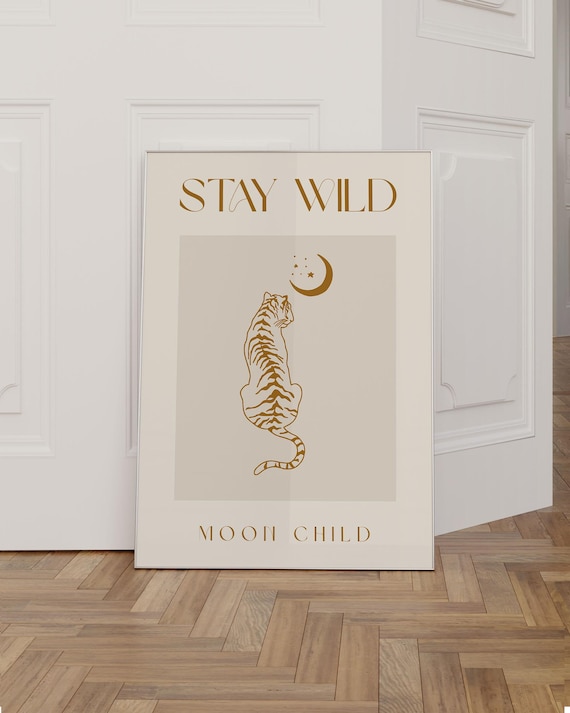Stay Wild Moon Child Boho Art Print