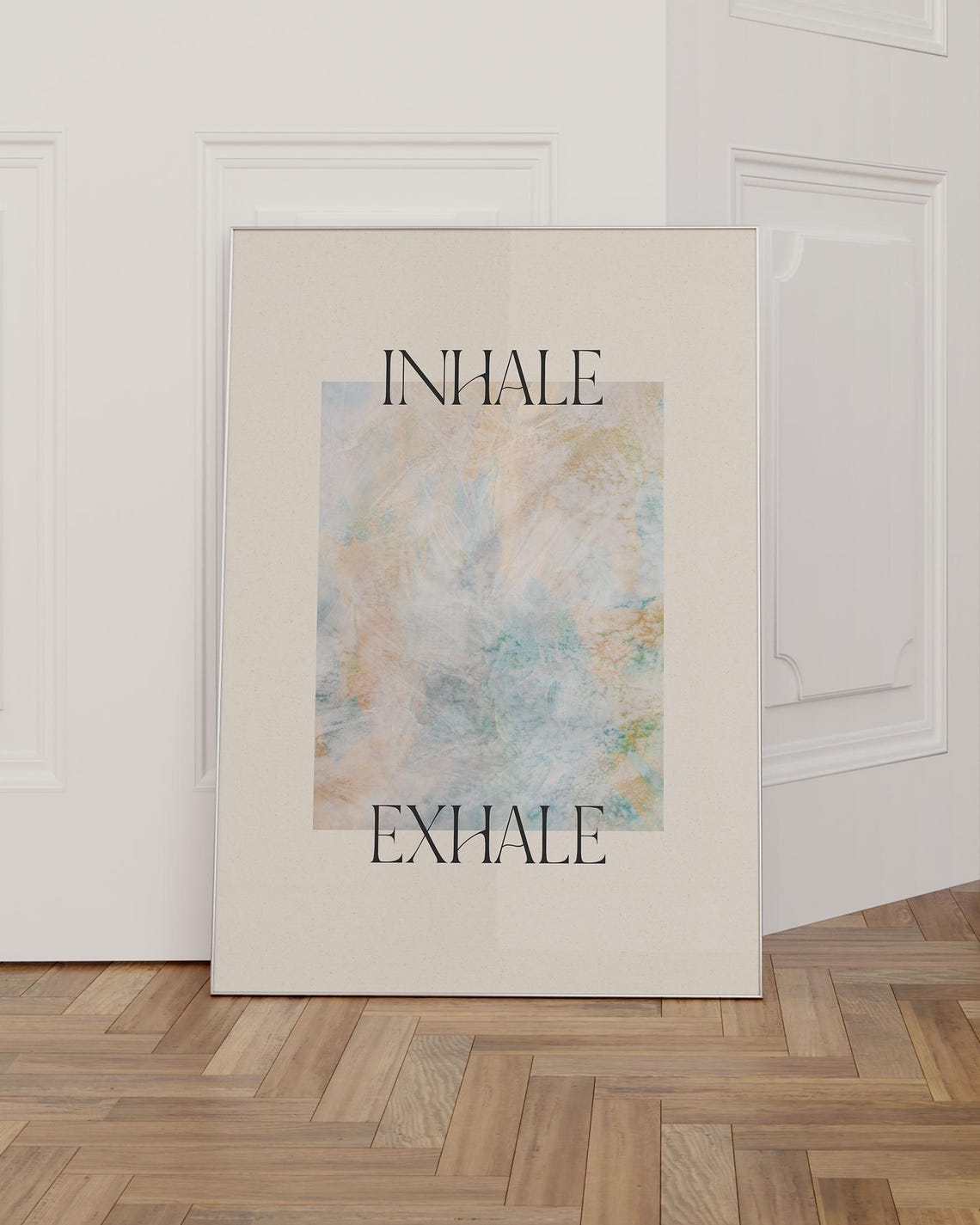 Inhale Exhale Poster Motivational Wall Art Mindfulness Spiritual Prints