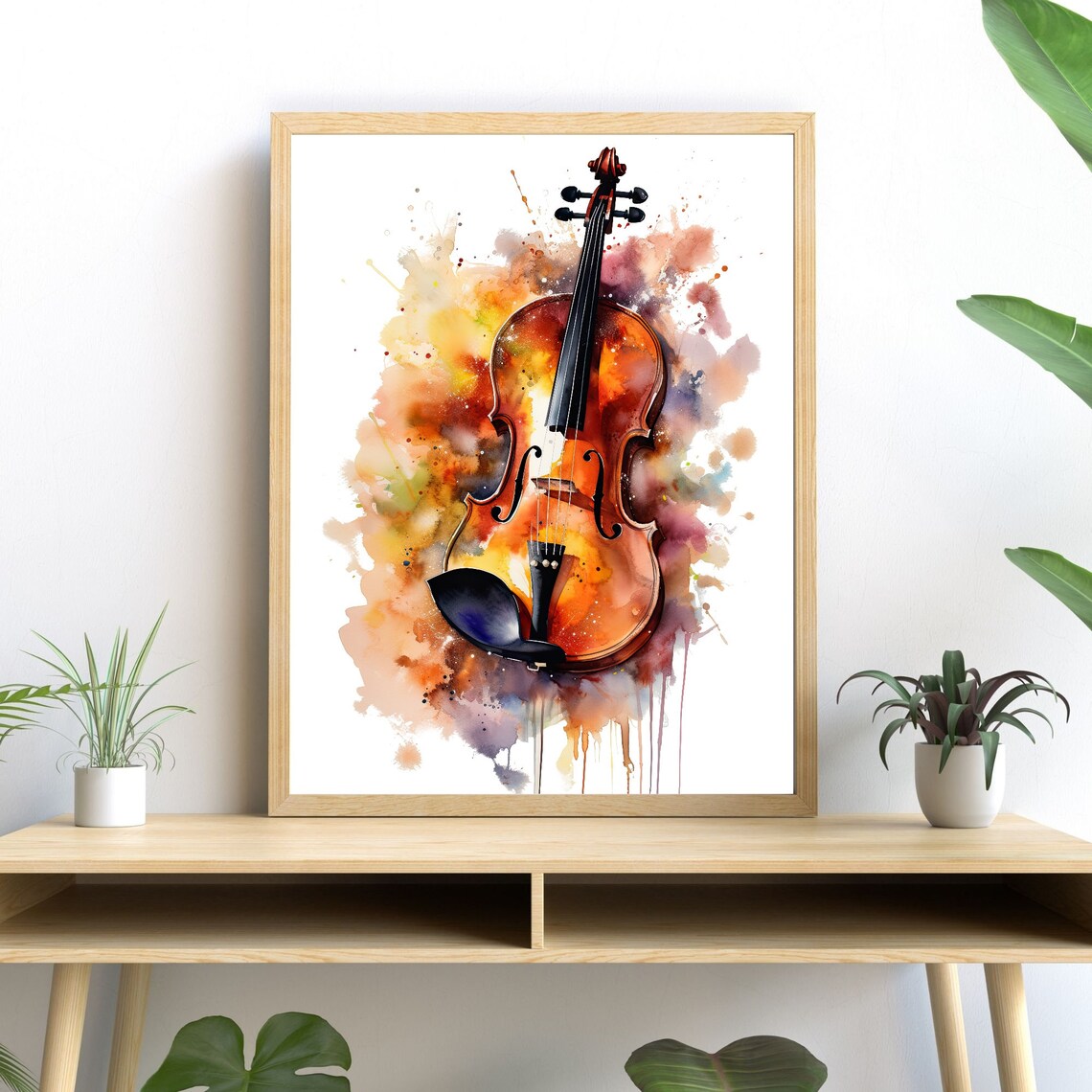 Classical Instrument Illustration, Music Decor