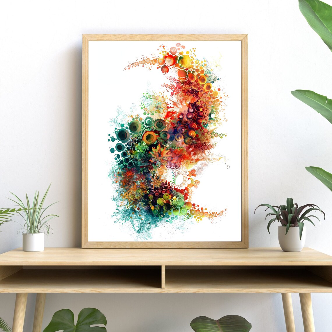 Circular Fractal - Contemporary Travel Poster