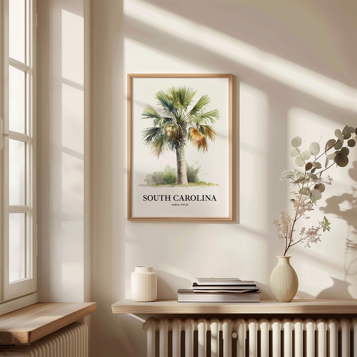 South Carolina Sabal Palm Art Print, State Symbol - Image 3