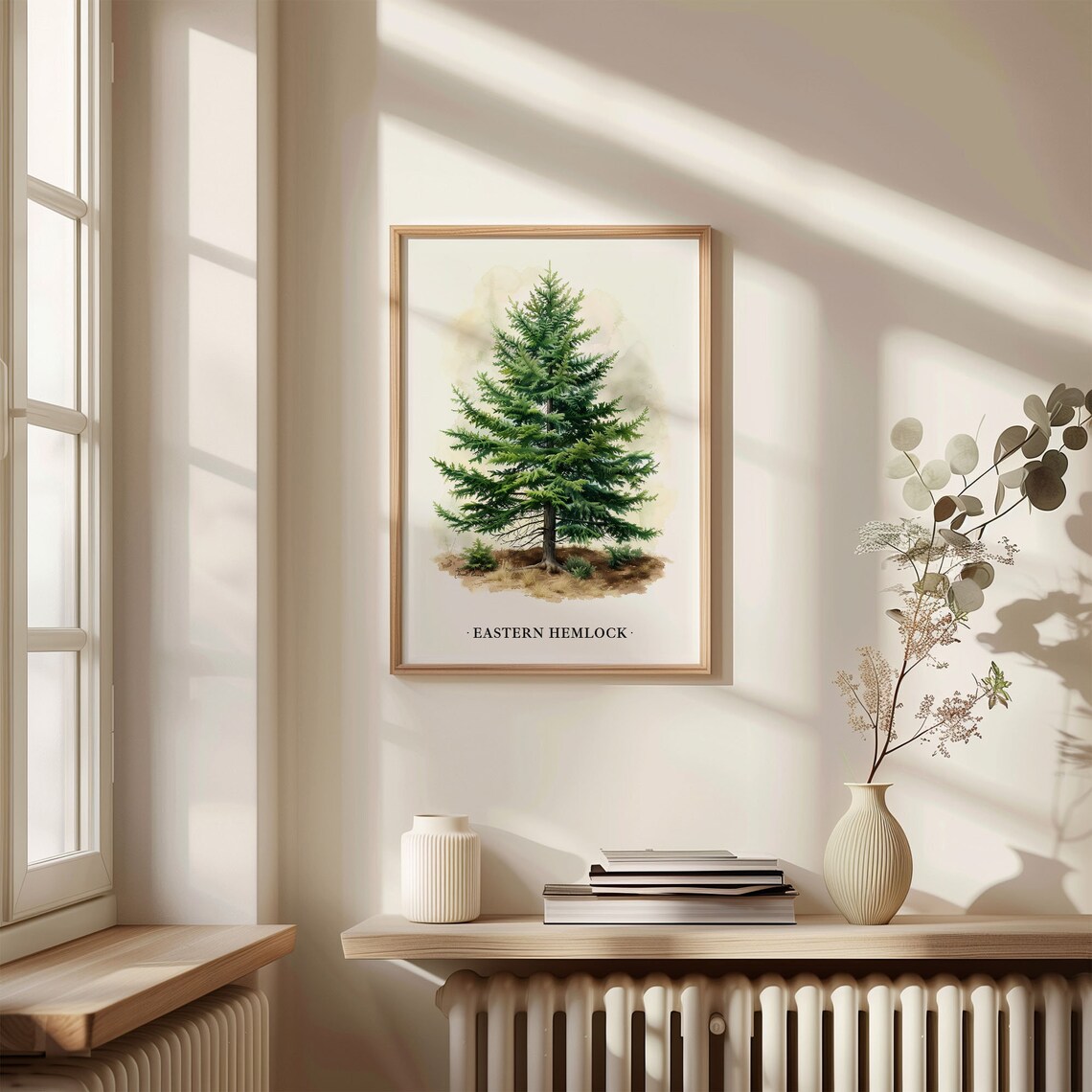 Eastern Hemlock Tree Art Print, Botanical Decor - Image 3