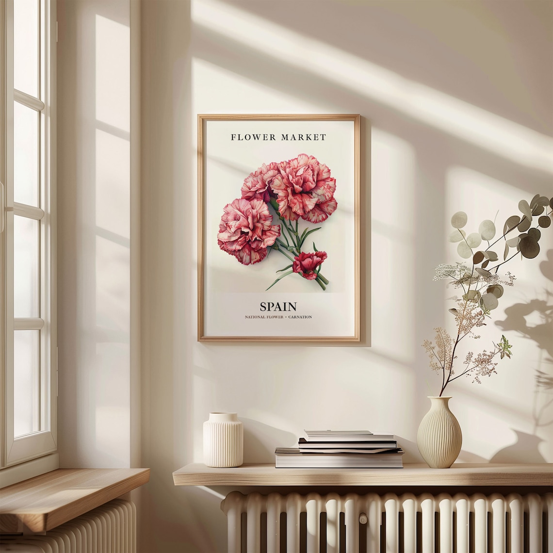 Spain Carnation 1960s Botanical Art Print - Image 3