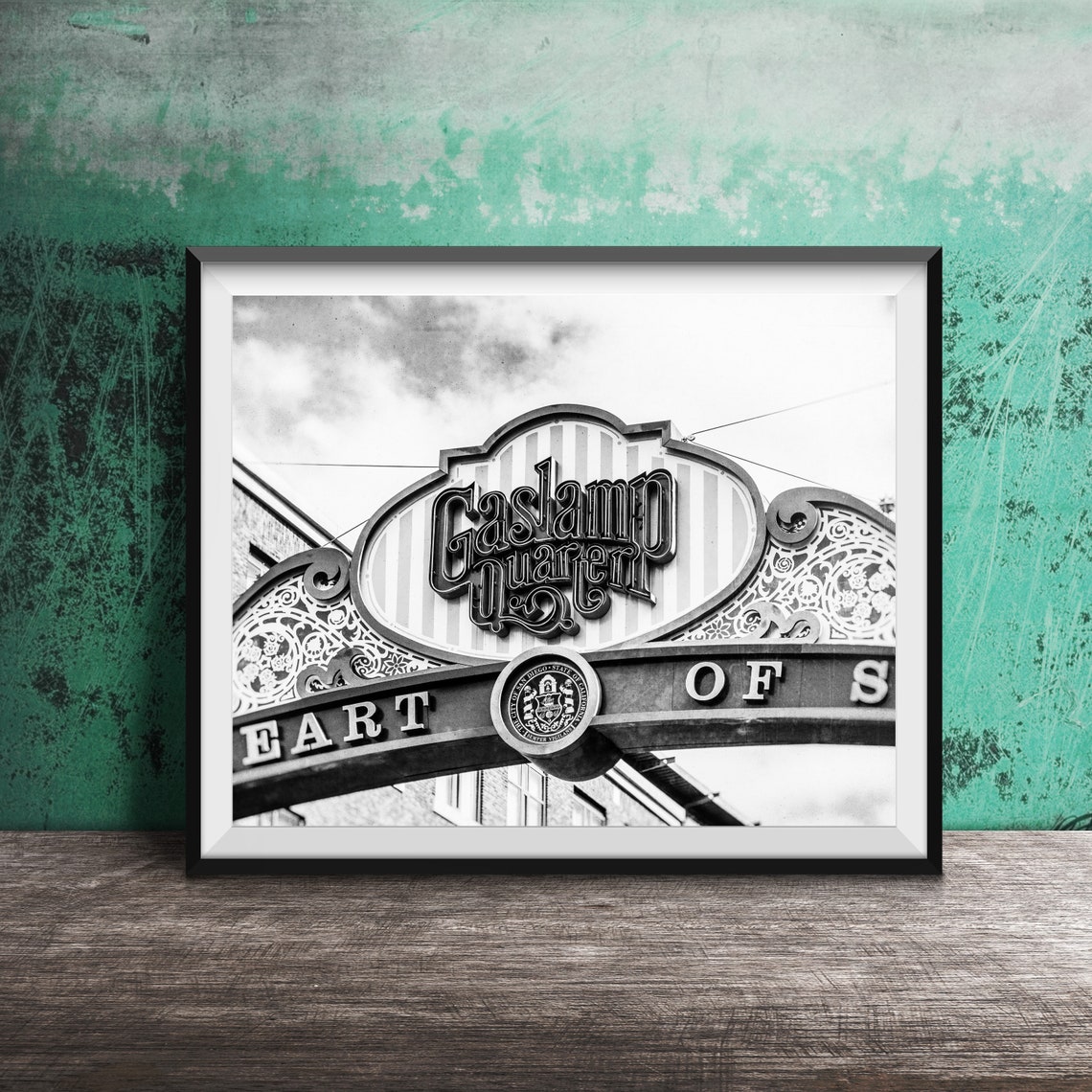 Gaslamp Quarter Fifth Ave In San Diego Unframed Photography Print Street Sign Print Gaslamp District Heart Of San Diego - Image 2