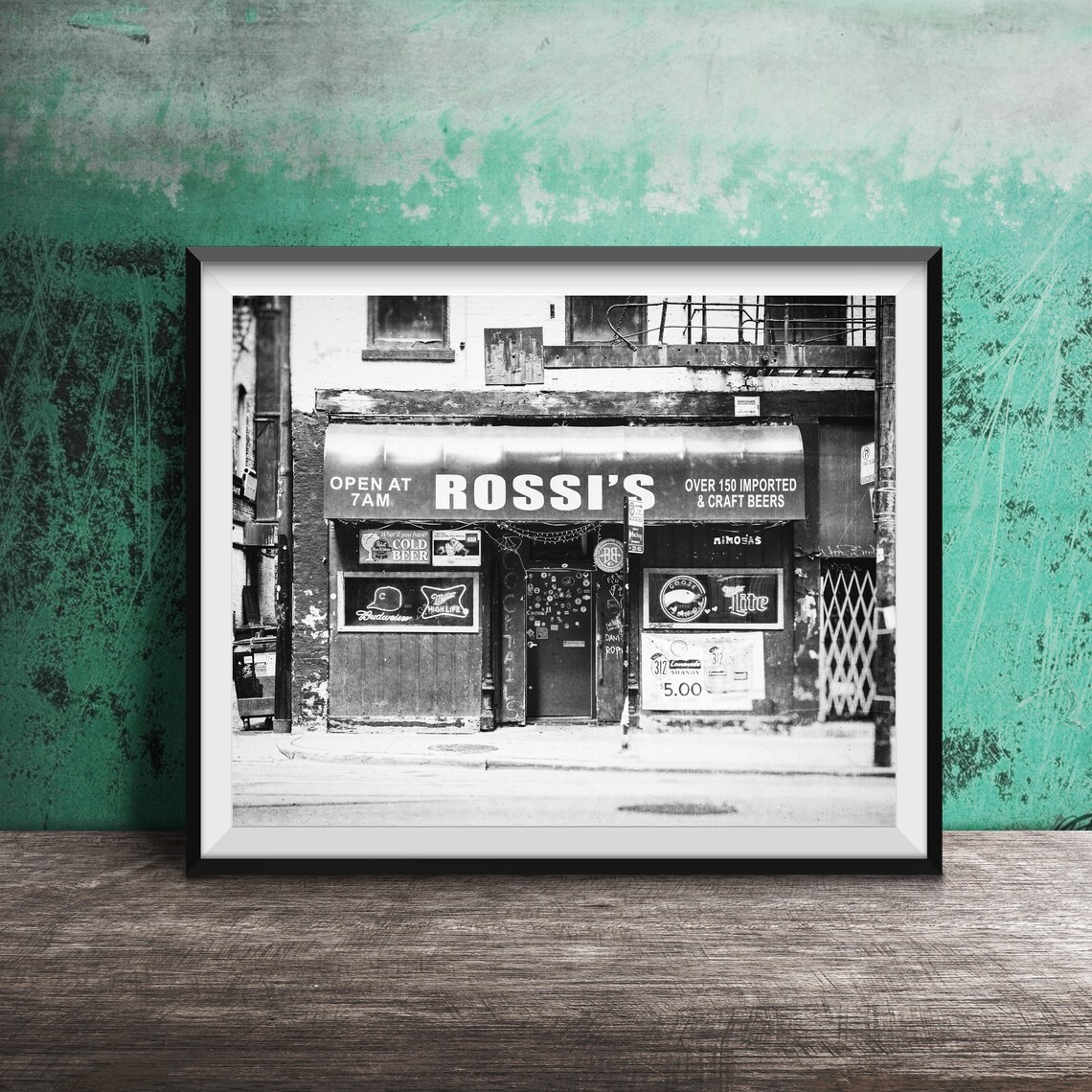 Rossi's Chicago Sign Photography, Travel Poster - Image 2