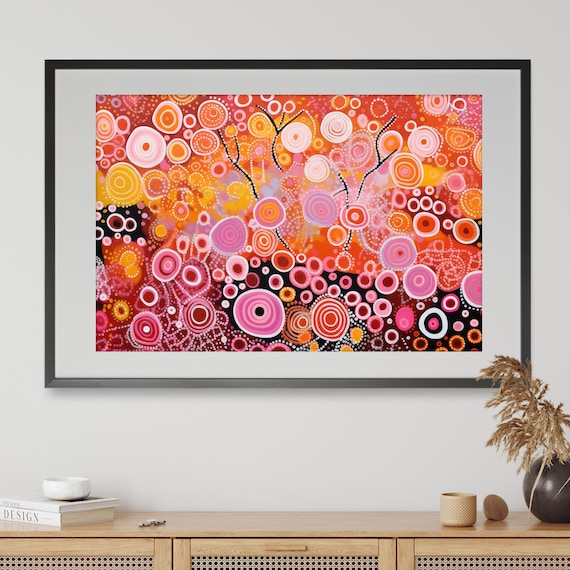 Aboriginal Inspired Tapestry Of Time, Art Print