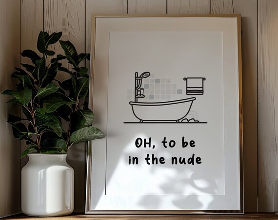 Funny Bathroom Art Posterboho Minimalist Prints Modern Art Bohominimalistdecor Bathroom Art Physical Poster Print Shipped To You