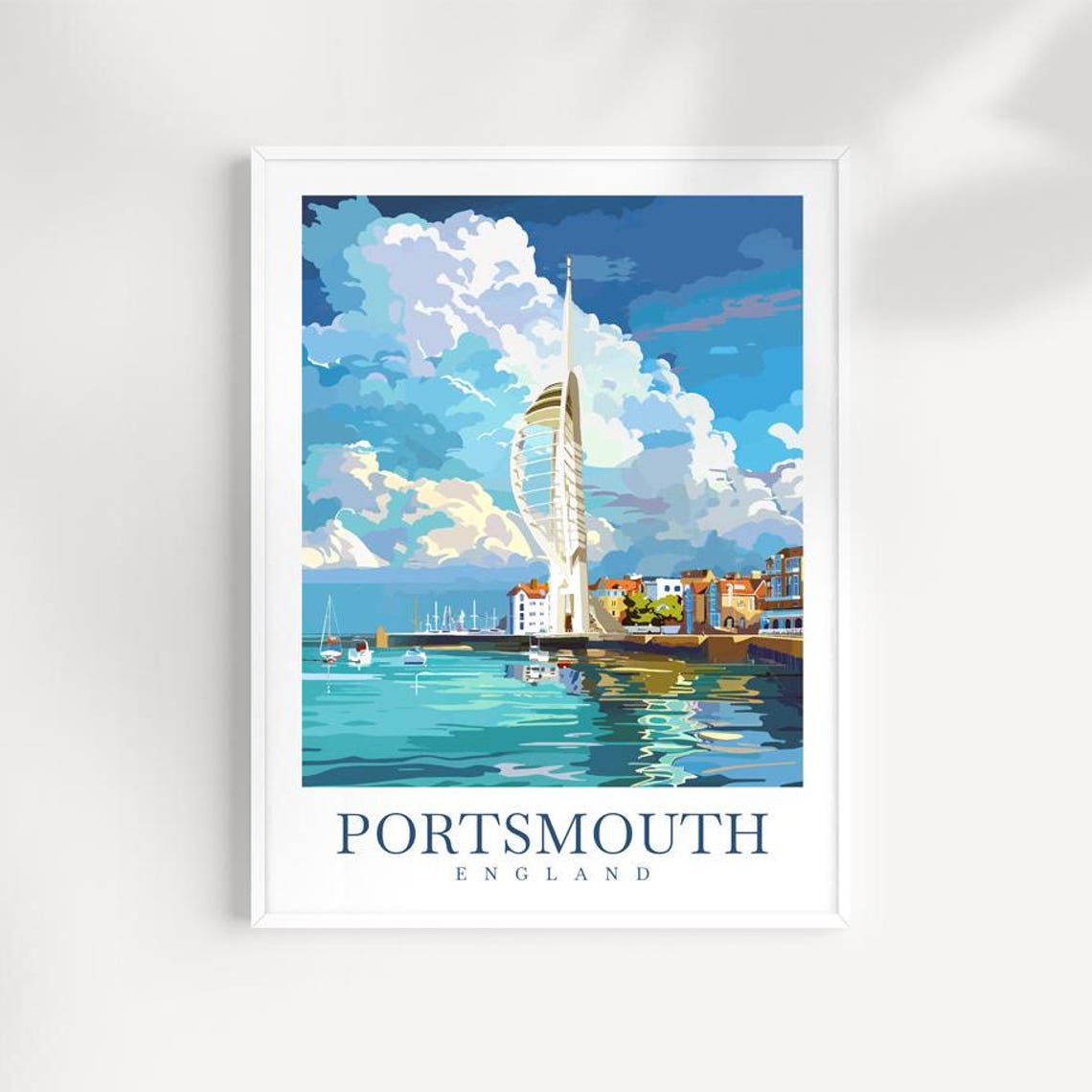 Portsmouth Print Travel Print Portsmouth Poster England Wall Hanging Home Dcor Portsmouth Gift Art Lovers Portsmouth Traveler Gift