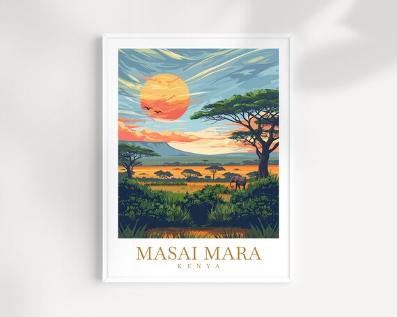 Masai Mara Wall Art Print