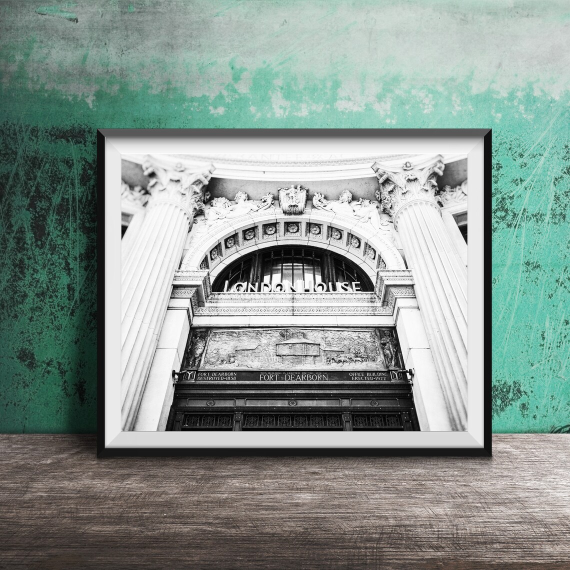 London House Fort Dearborn Chicago Wall Art Print - Image 2