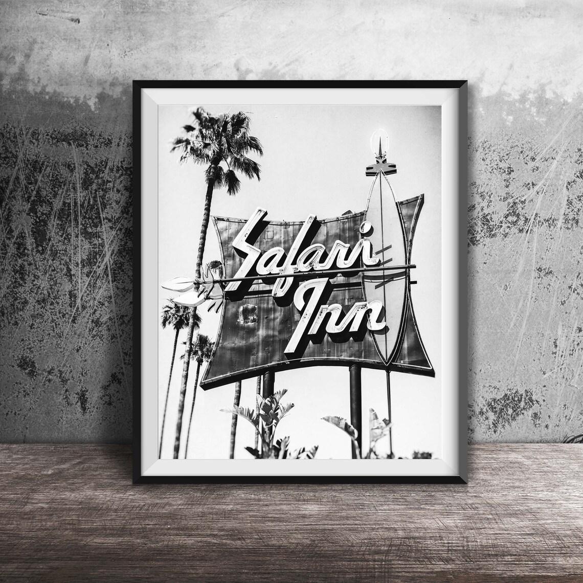 Safari Inn Hollywood California Vintage Art Print - Image 3