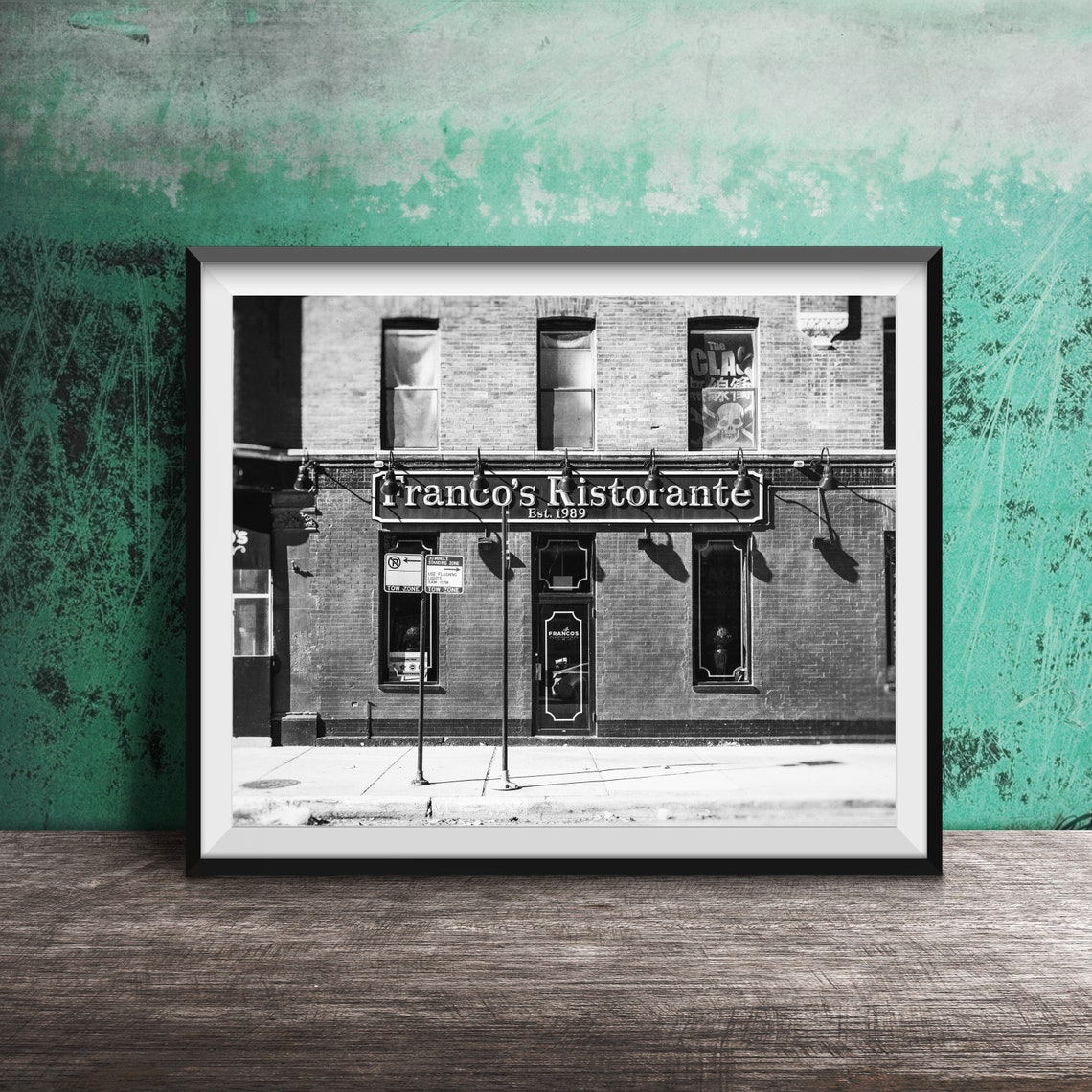 Franco's Ristorante Est 1989 Red Brick Chicago Storefront Poster - Image 2