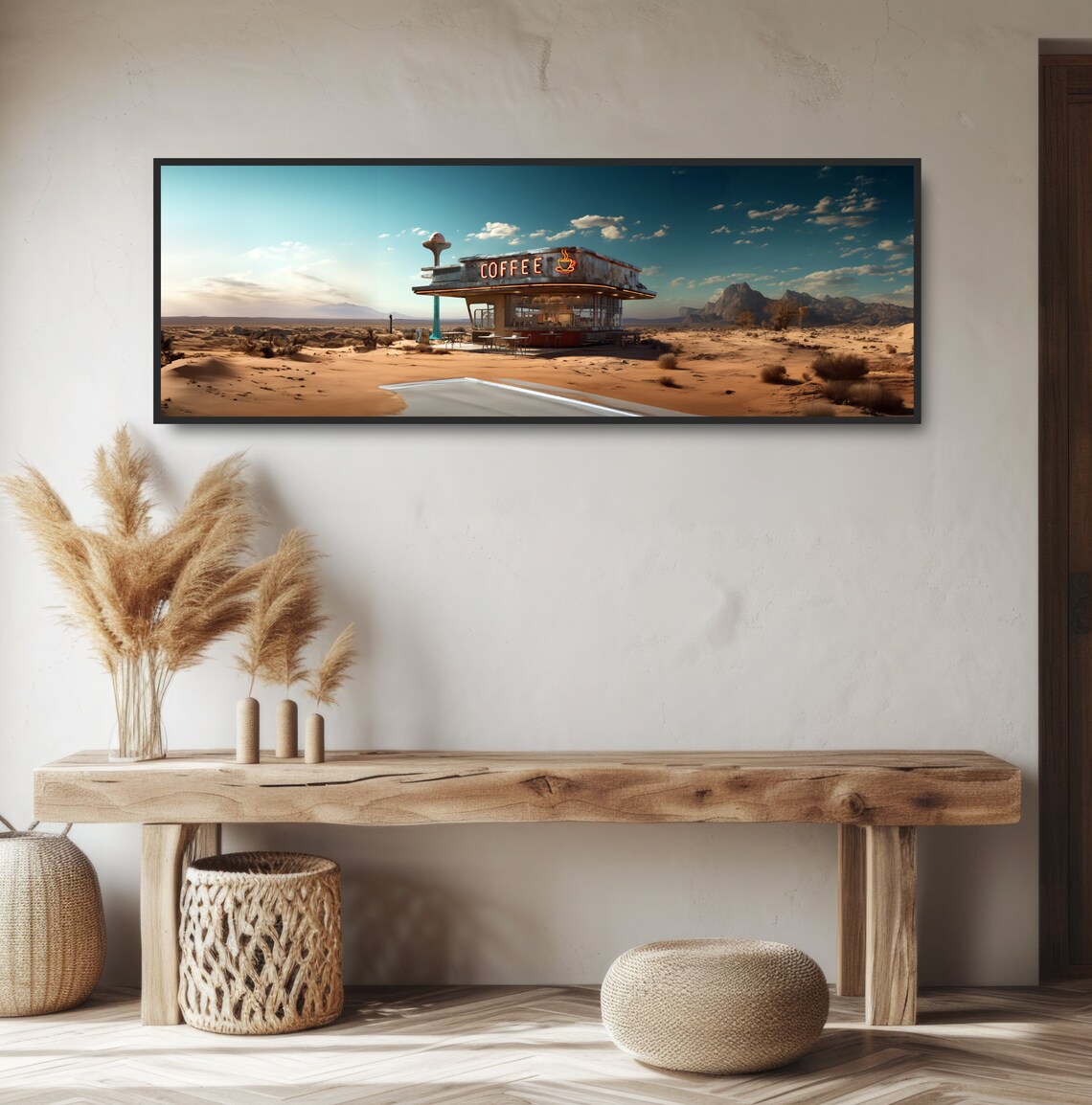 Retro Desert Diner, Vintage Americana Art Print - Image 2