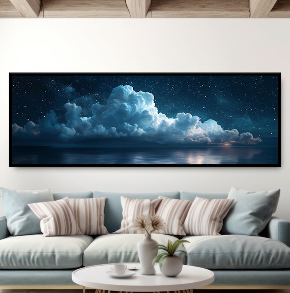 Floating Cloud Formation On Water, Van Gogh-Inspired Art Print