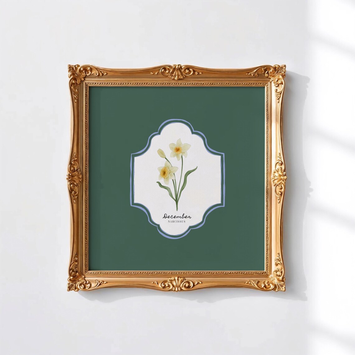 December Birth Month Flower, Personalized Gift Art Print - Image 5