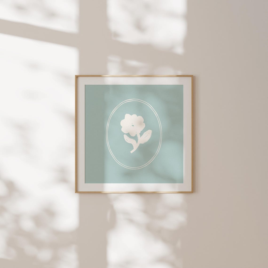 Blue Floral Print Instant Wall Art Trendy Decor Botanical Illustration Living Room Art Cottage Nursery - Image 2