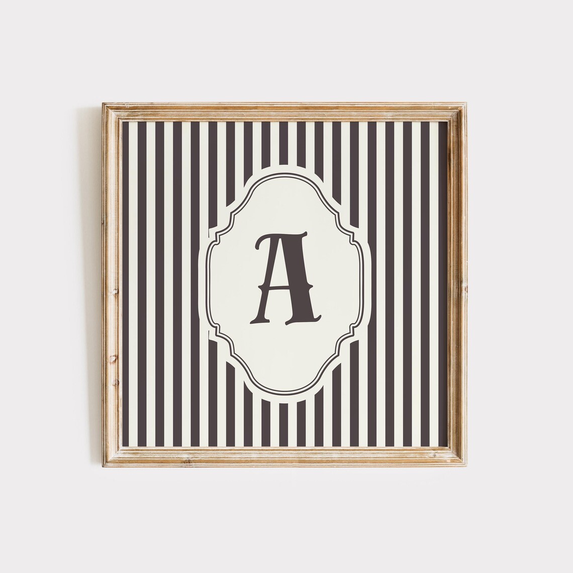 Square Initial Personalized Gift, Watercolor Art Print - Image 5