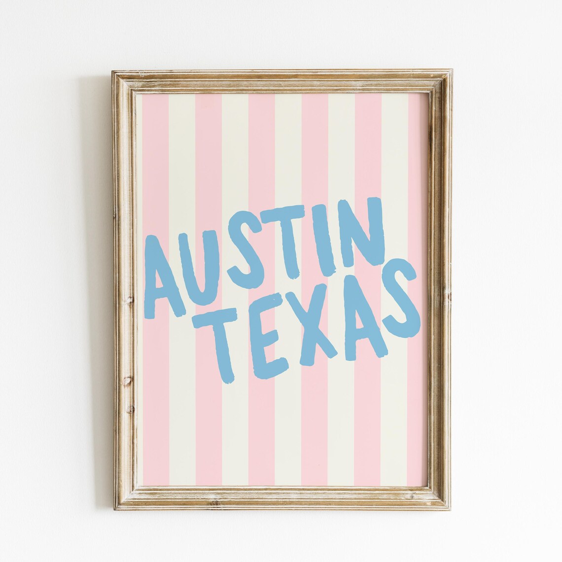 Austin Texas Vertical Illustration, Personalized Gift