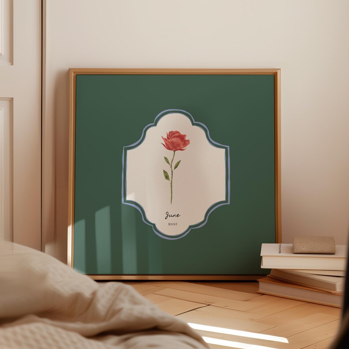 June Birth Month Flower, Personalized Gift Art Print - Image 5