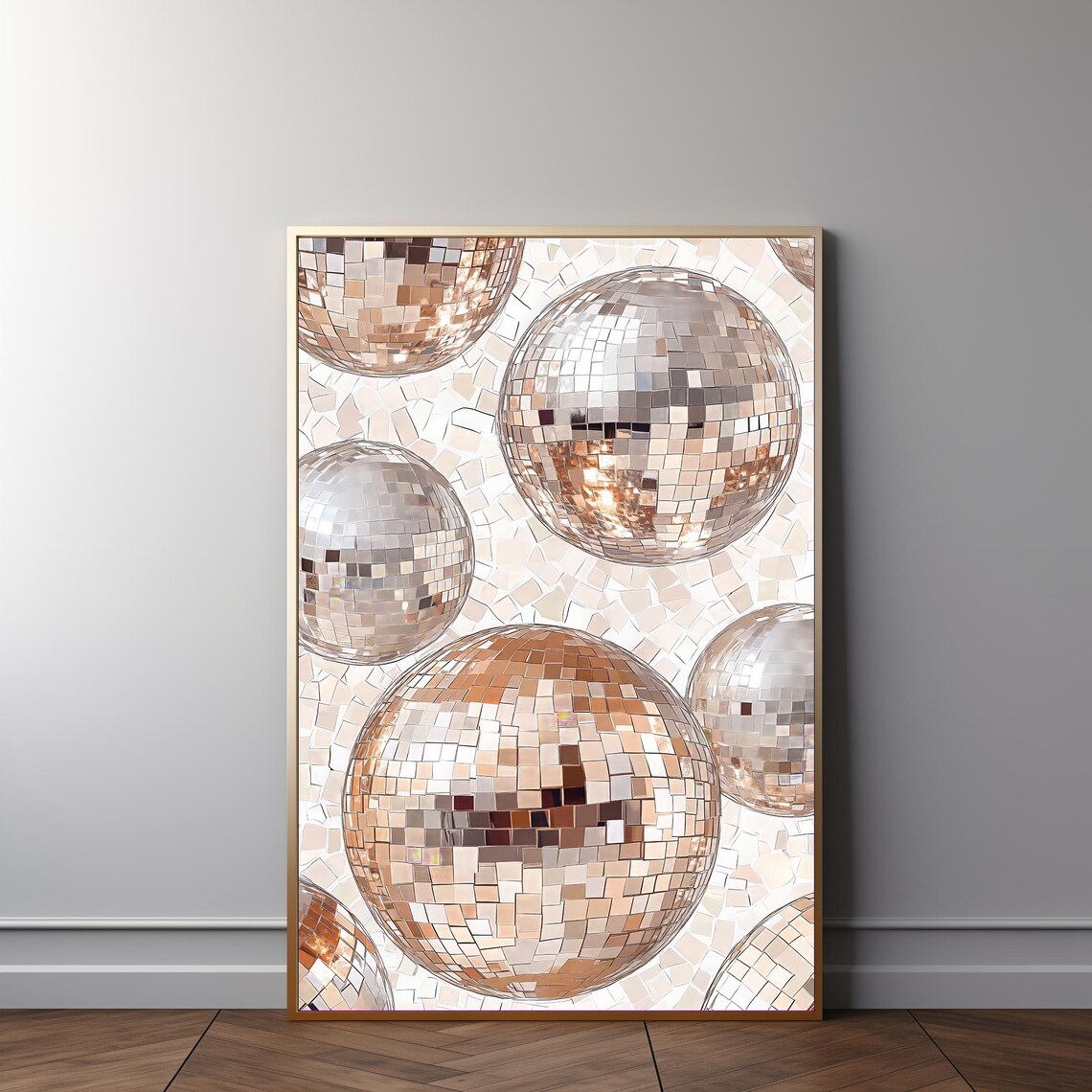 Disco Wall Art, Preppy Dorm Room Decor Poster