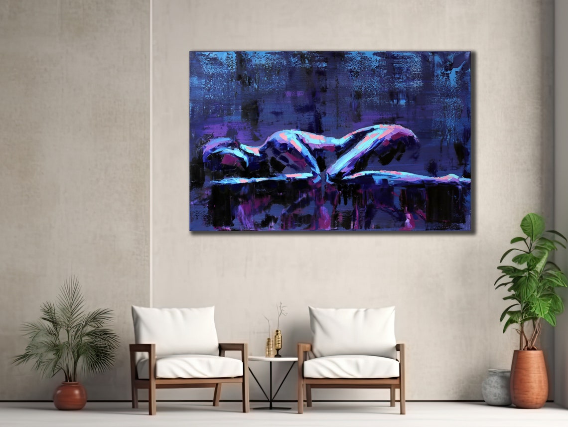 Modern Naked Prints Nude Painting Art Wall Hanging House Gift Ideas Erotic Bedroom Wall Decor Girl Wall Art Sexy Woman Poster - Image 3