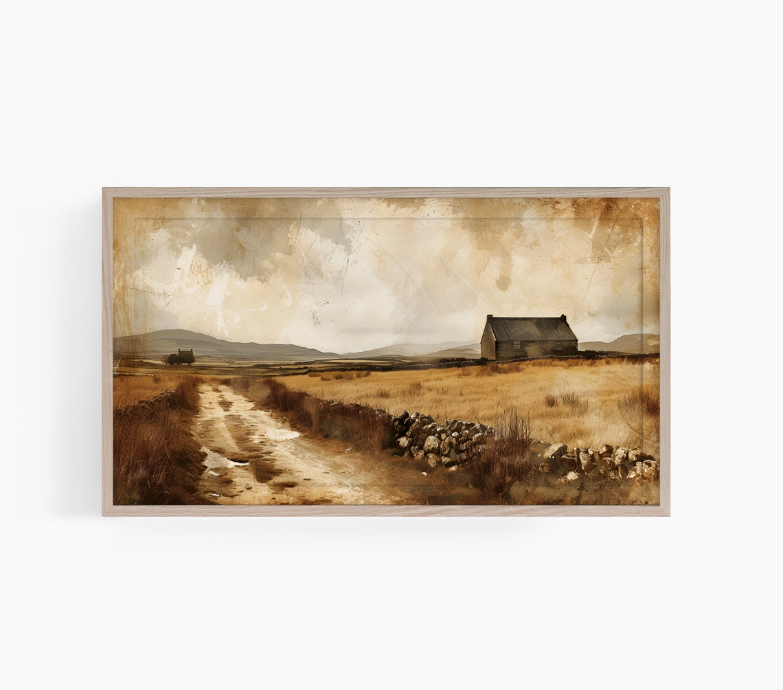 Frame Tv Art Ireland Frame Tv Art Antique Sketch Landscape Tv Vintage Landscape Frame Tv Art Vintage Oil Painting Frame Tv Art