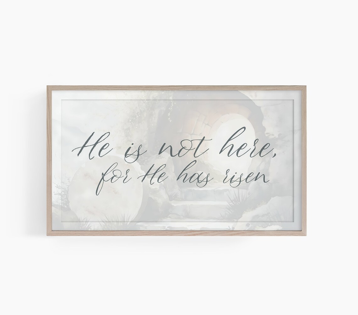 He Is Risen Christian Jesus Christ Easter Art Print