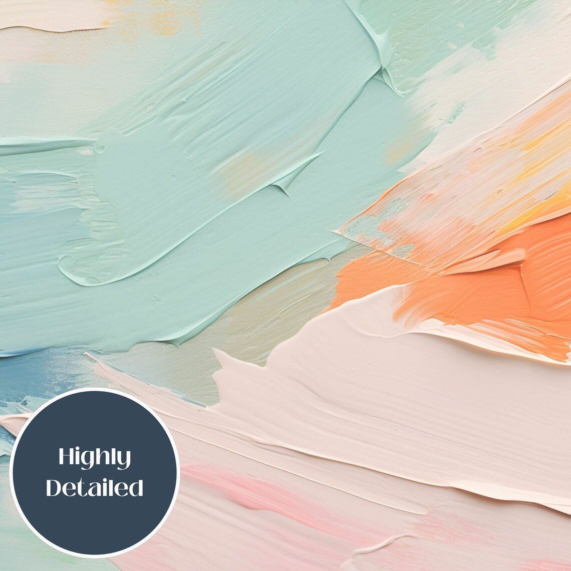 Abstract Frame TV Art, Colorful Texture Style - Image 3