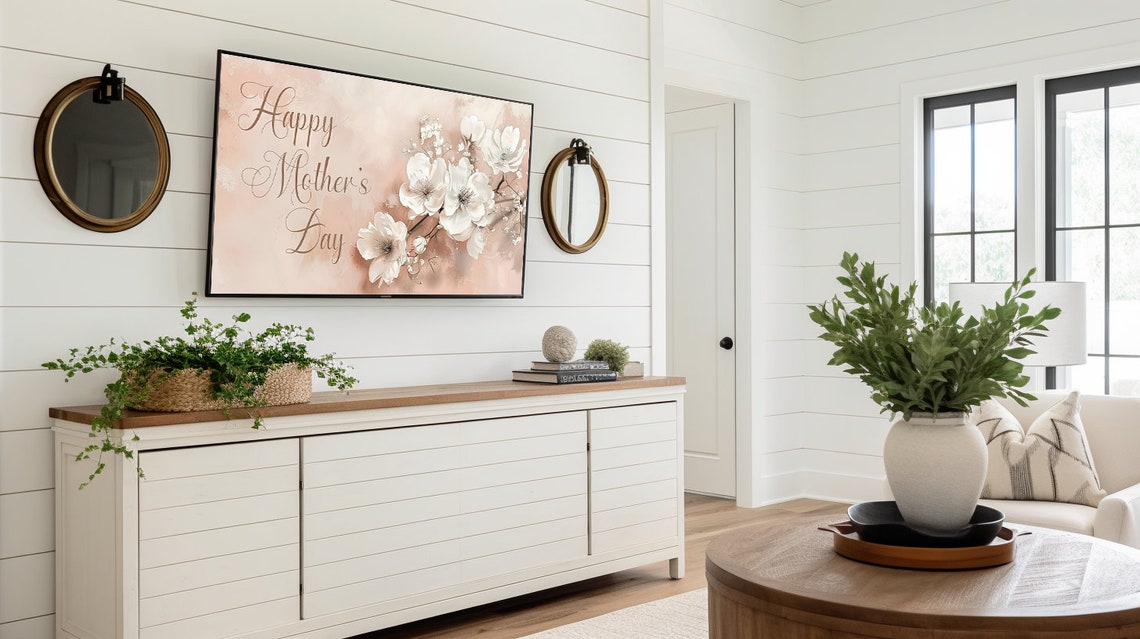 Mothers Day Frame Tv Art Frame Tv Art Mom Frame Tv Art Happy Mothers Day Tv Art Floral Mothers Day Tv Art T584 - Image 3