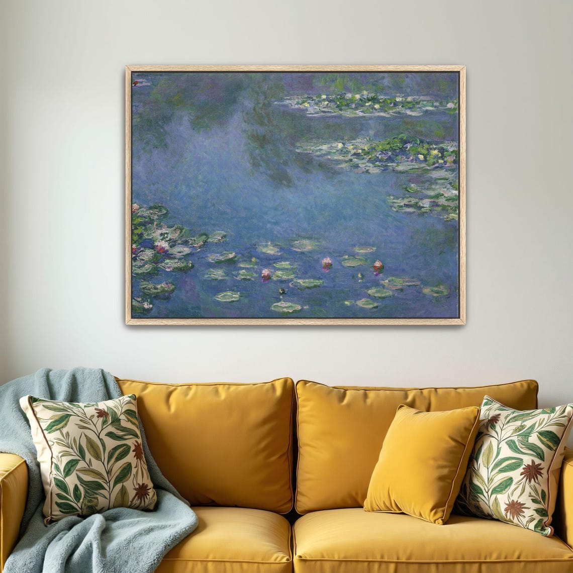Claude Monet Water Lilies Blue Pond Impressionist Masterpiece Poster - Image 4
