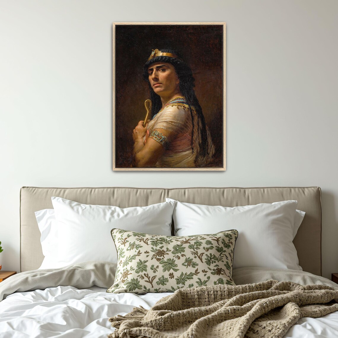 Egyptian Priestess Holding Staff Academic Oil Portrait Classic Poster - Image 5