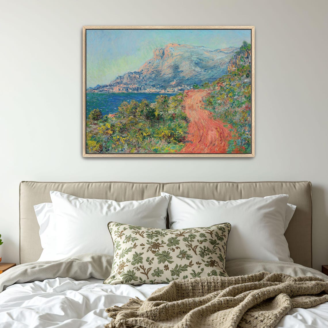 Claude Monet Coastal Red Road With Mountains Above The Sea Poster - Image 4