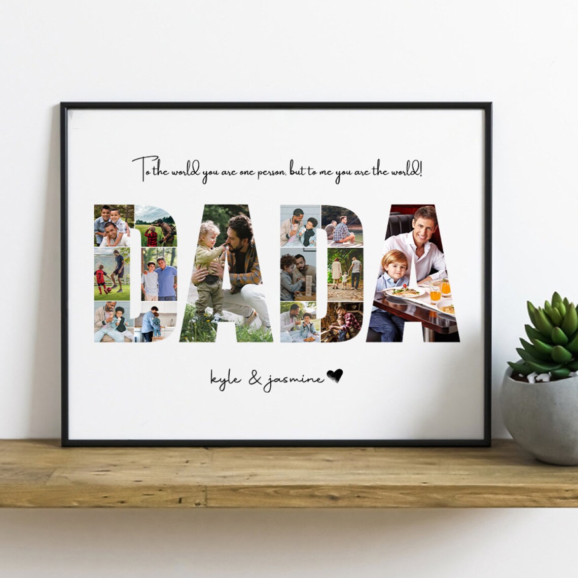 Personalized Photo Collage Template, Gift for Dada - Image 2