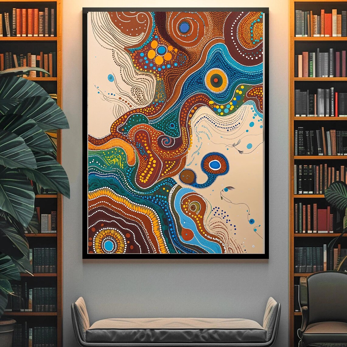 Australian Dot Art, Aboriginal Indigenous Decor - Image 4