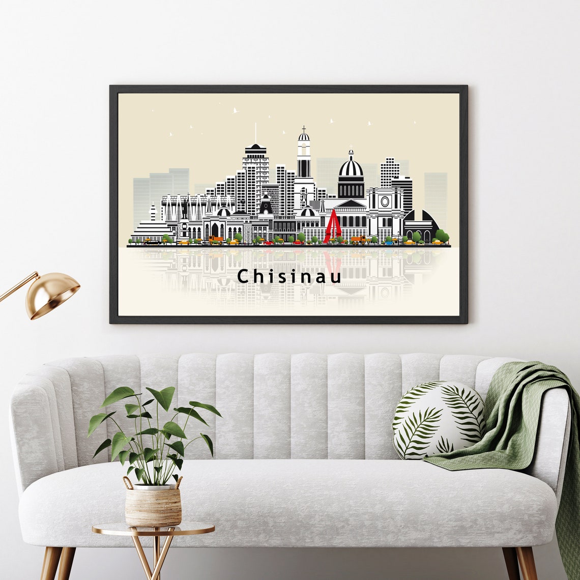 Chisinau Moldova Skyline Vector Illustration City Travel Poster - Image 3
