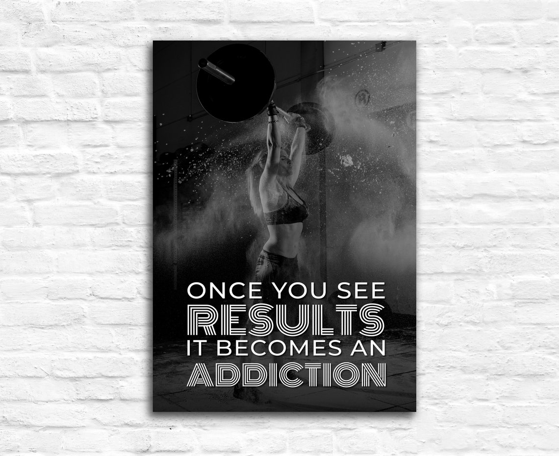 Gym Wall Art Gym Poster Gym Quote Gym Dcor Home Gym Home Gym Dcor Home Gym Poster Inspired Poster Fitness Dcor Motivational Quote - Image 3