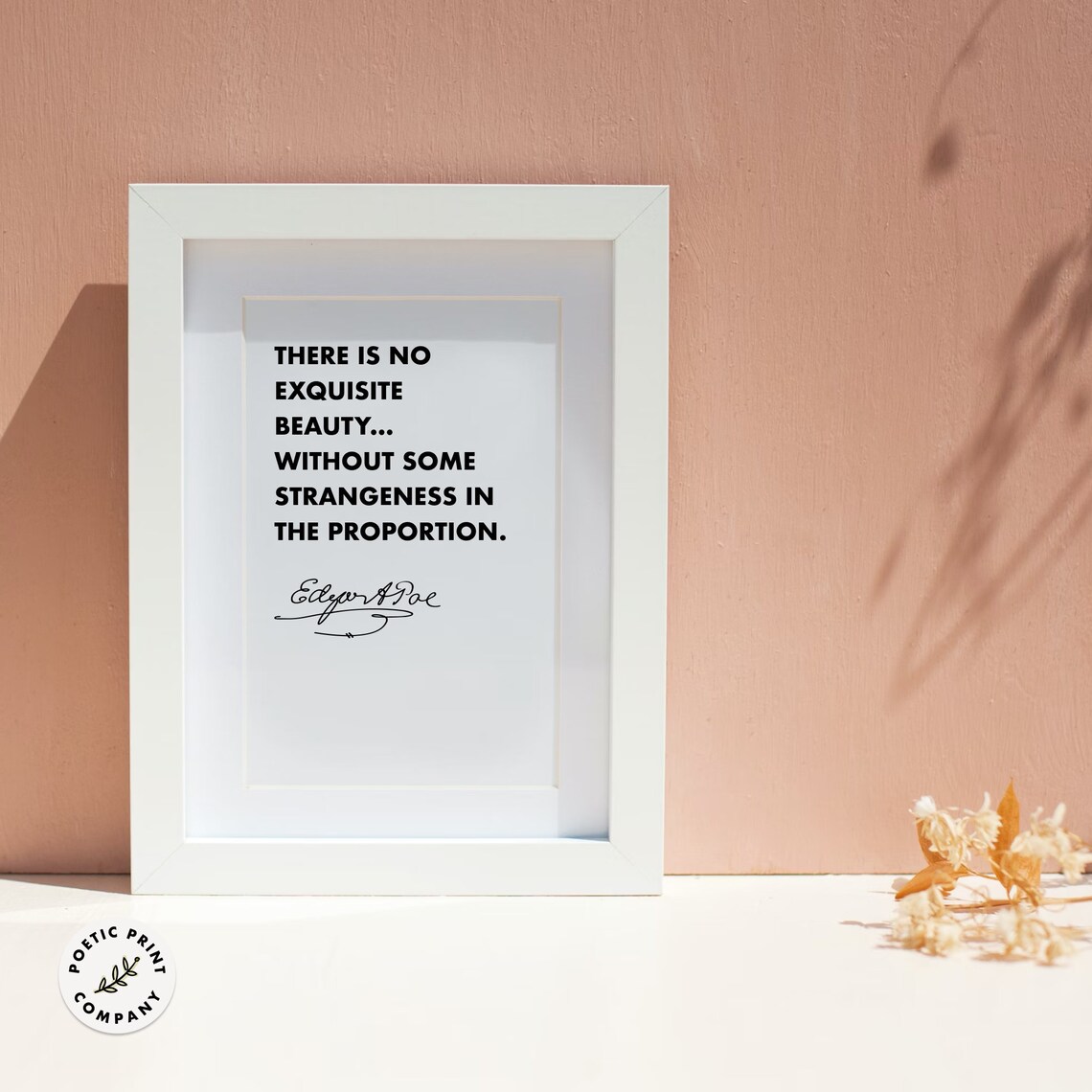 Edgar Allan Poe Quote, Literature Wall Art Print - Image 4
