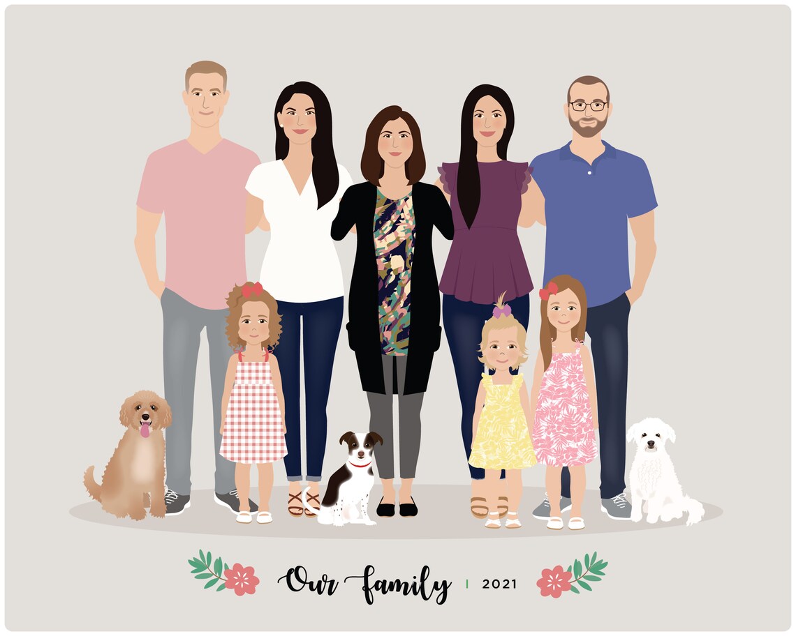Family Drawing, Add Person Art Print - Image 4