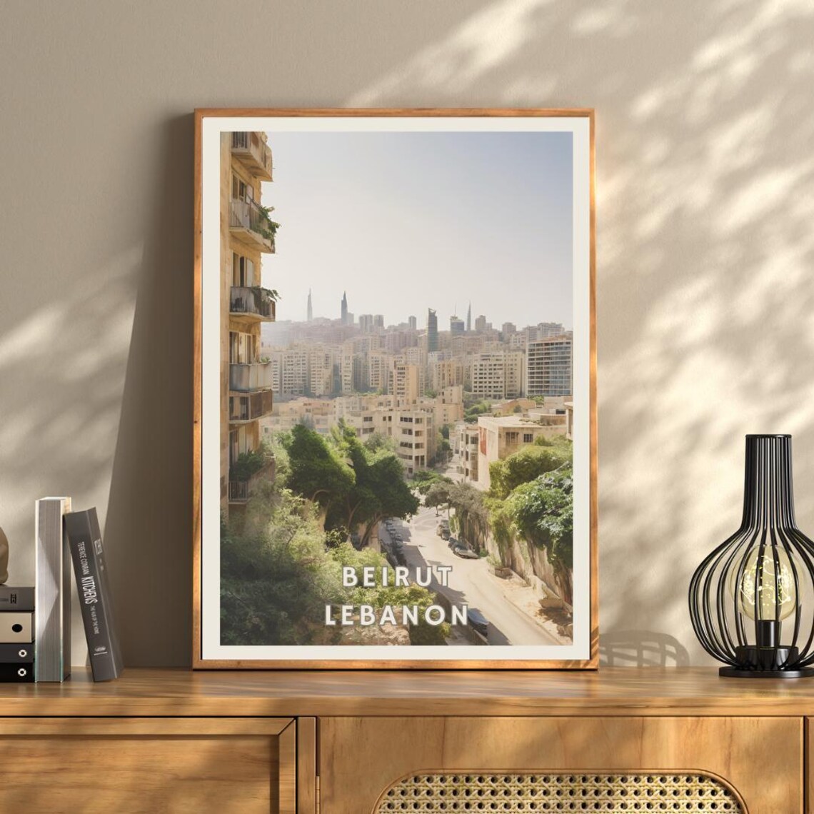 Beirut Lebanon Travel Poster, Urban Cityscape - Image 3