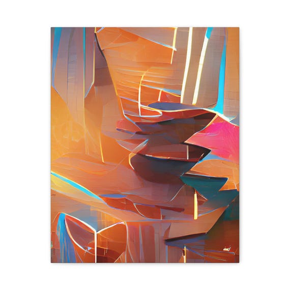 Abstract Matte Canvas Wall Art Modern Home Decor