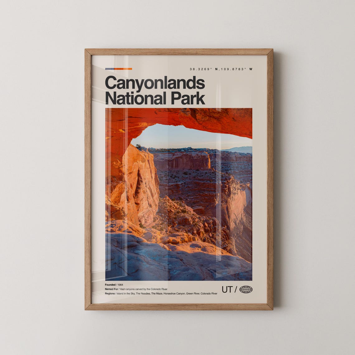 Canyonlands National Park Utah Mesa Arch Desert Travel Poster