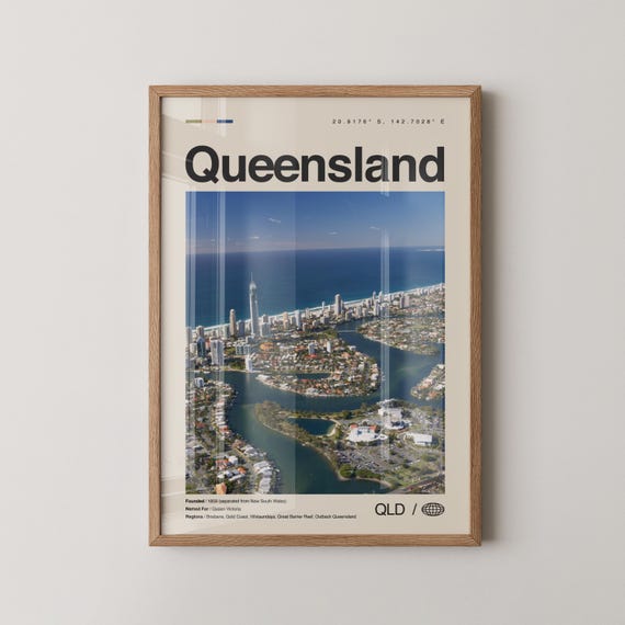 Queensland Print Wall Art Poster Photo Decor Australia