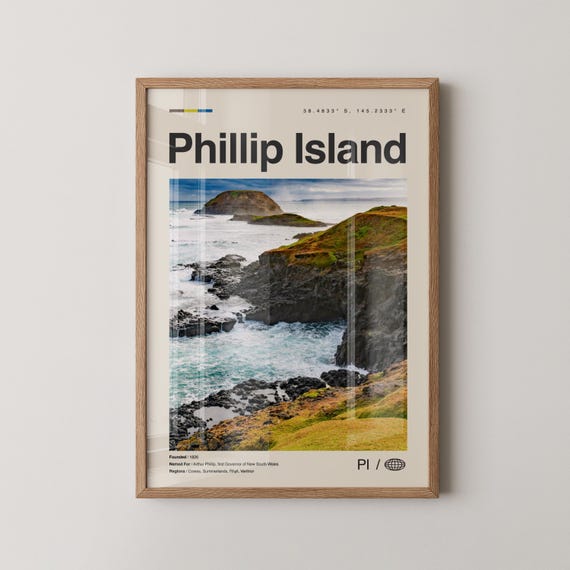 Phillip Island Print Wall Art Poster Photo Victoria Australia