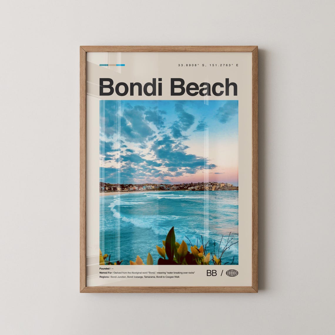 Bondi Beach Print No 2 Wall Art Poster Photo Sydney Australia
