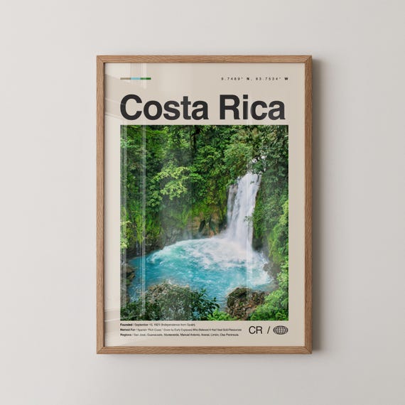 Costa Rica Print No 3 Wall Art Poster Photo Decor San Jos