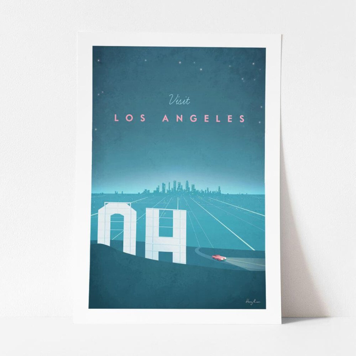 Los Angeles Vintage Travel Poster, Minimalist Travel Art - Image 4