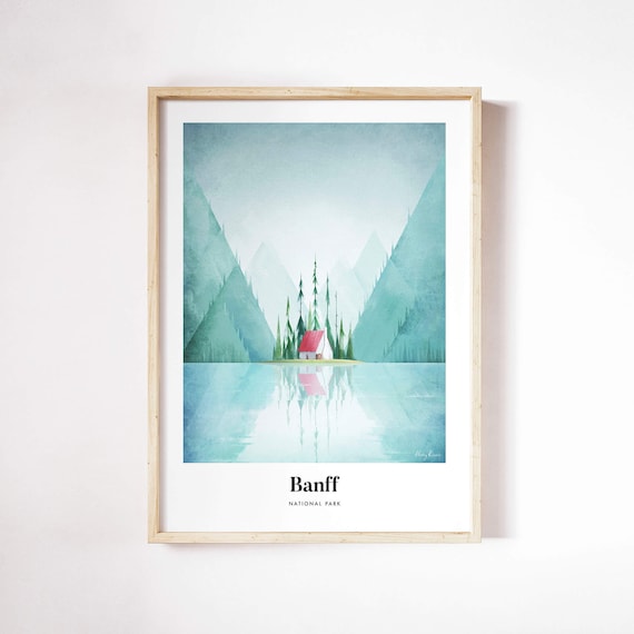 Banff National Park by Henry Rivers Travel Poster