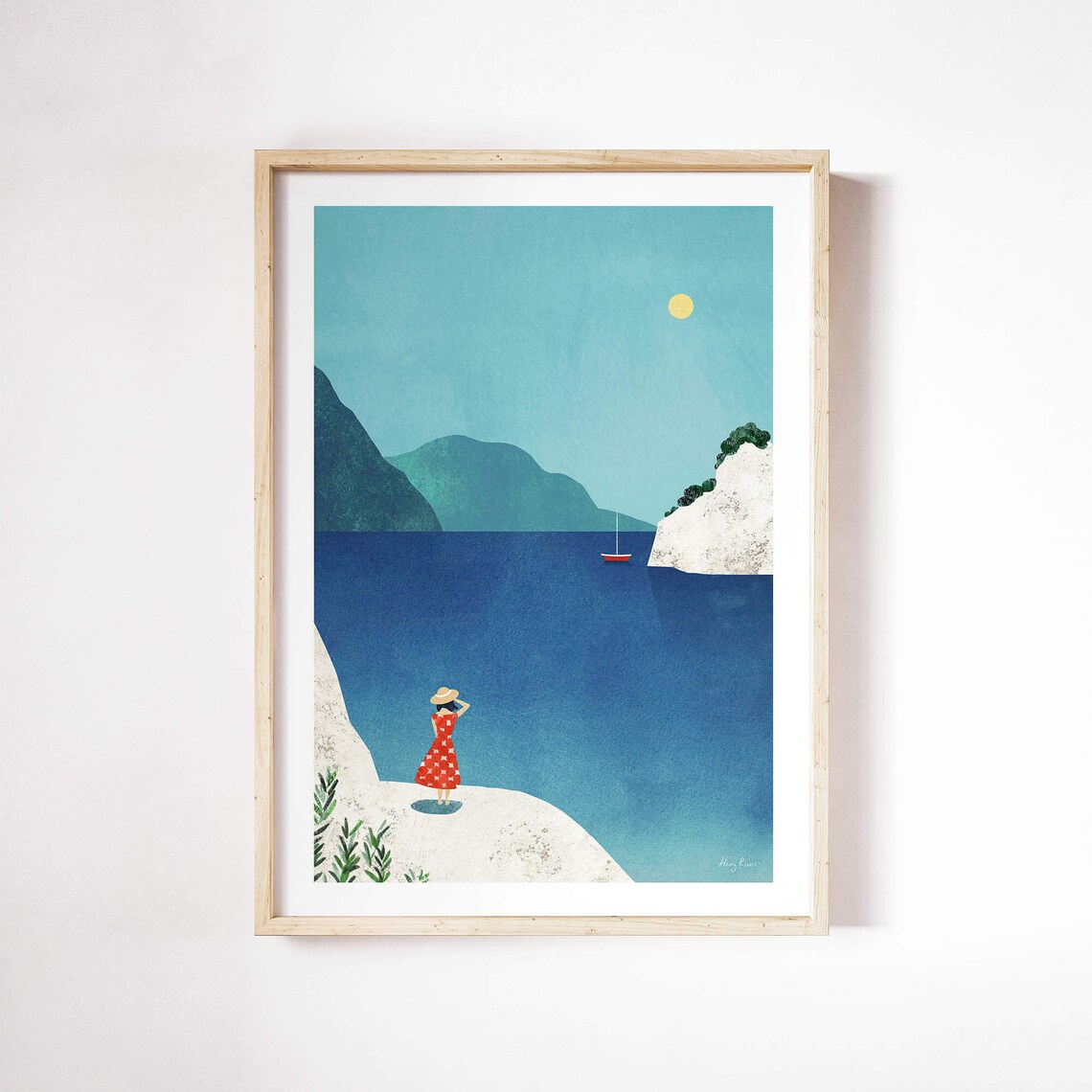 Les Calanques Marseille Travel Poster, Henry Rivers