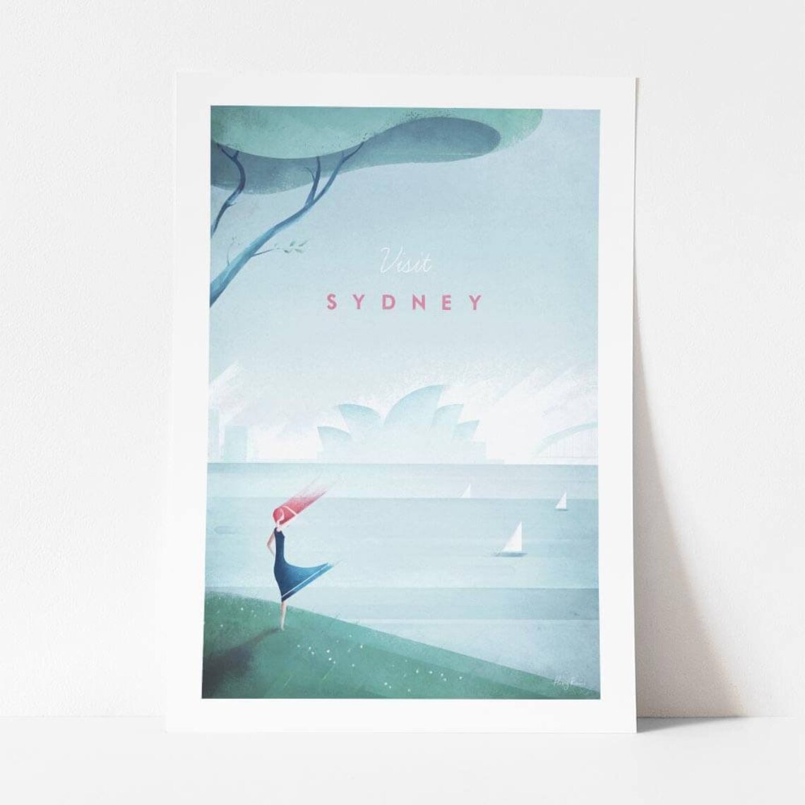 Sydney Vintage Travel Poster, Minimalist Travel Art - Image 4