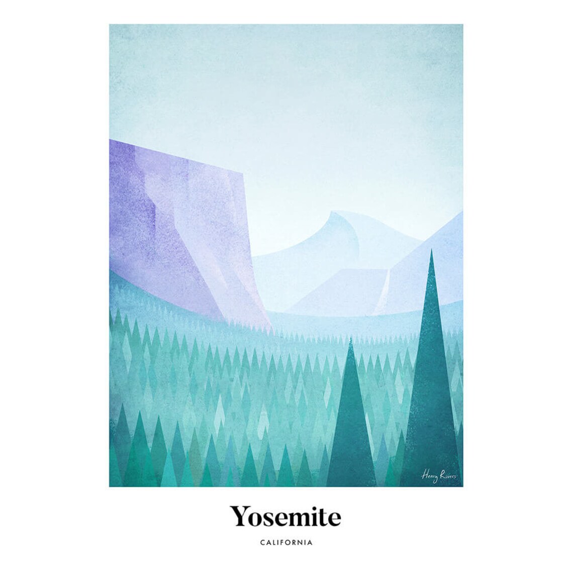 Yosemite by Henry Rivers Travel Poster, Landscape - Image 3
